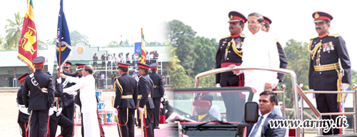 Sri Lanka Army's Oldest War Veterans Respected with President's & Unit Colours