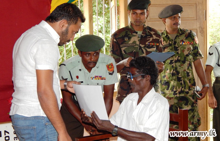 651 Brigade Organize Eye Clinic & Spectacles Distribution