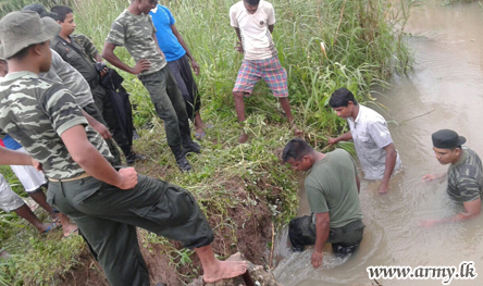 SFHQ-West Troops Save Tank Bund from Breaching