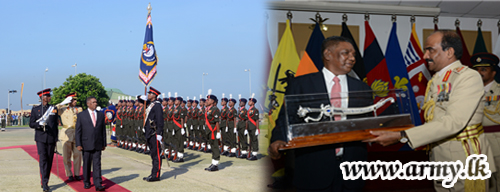 Rousing Welcome with Military Honours Greets Maiden Visit of Secretary Defence to Army Headquarters