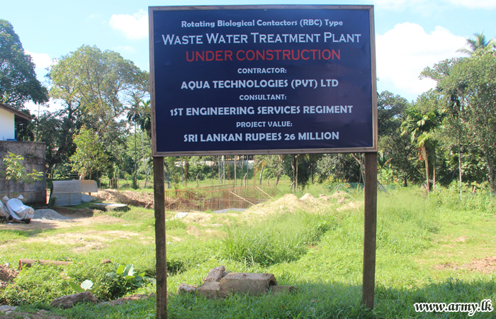 Panagoda Cantonment to Treat Waste Water Considering Environmental Concerns
