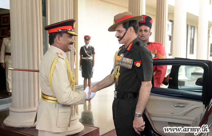 Indian Chief of the Army Staff Meets His Sri Lankan Counterpart Amid Military Honours