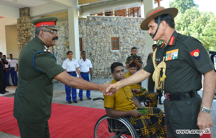 Indian Army Chief Speaks to Inmates at 'Mihindu Seth Medura' & Flies to Galle
