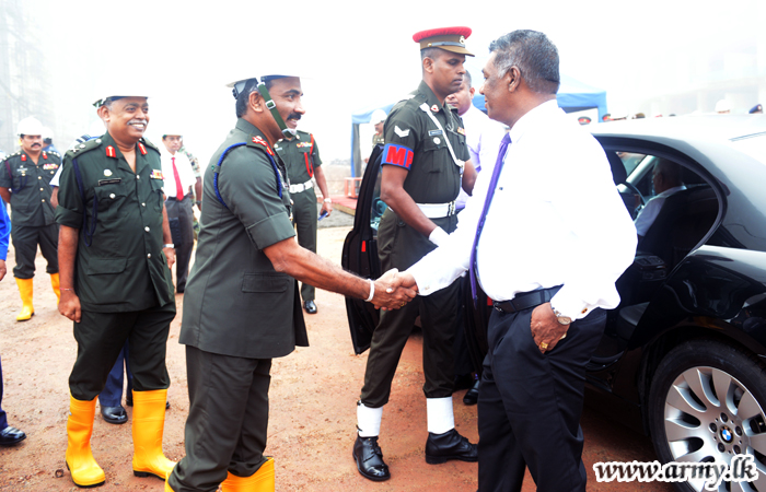 Defence Secretary with Army Commander Visits New Defence HQ Complex