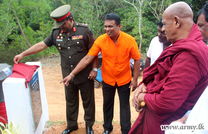 Army-Built New Bridge Invested in Public