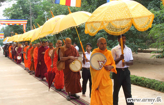 Non Commissioned Officers' Training School Organizes an Alms-Giving