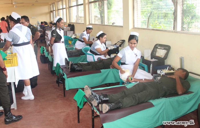 Army Troops Donate Blood to Fulfill National Blood Requirement