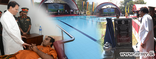 President Opens Young Constructors' Social Responsibility Project, First-Ever Hydrotherapy Pool at MSM
