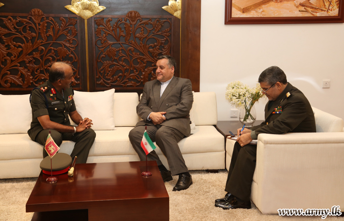 Iran's Ambassador Pays Courtesy Call on Commander