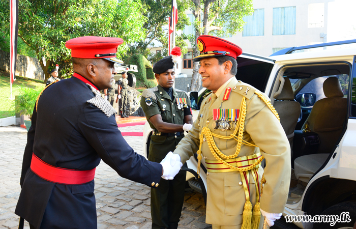 Cavalry Men Salute Newly-Appointed Chief of Staff