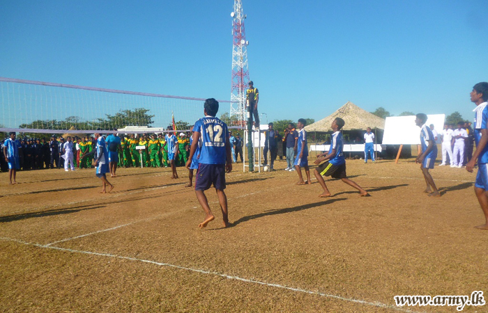 65 Div-Organized Volleyball Tournament Attracts Civil & School Teams