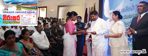 1136 War Heroes Provided 'Virusara' Privilege Card at Boyagane