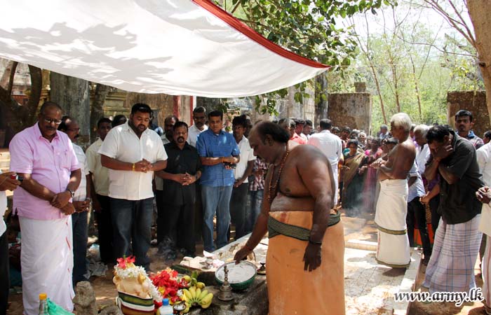 Jaffna Troops Facilitate Devotees; Poojas in HSZ Held After 28 Years