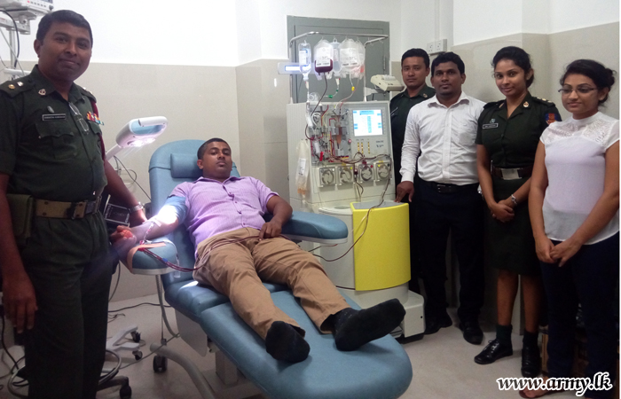Army Hospital Blood Bank Gets New Apheresis Machine