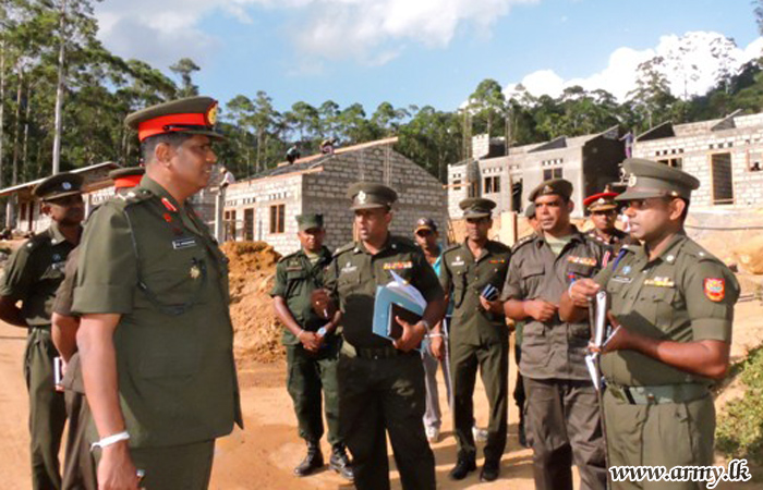 Corps of Engineer Services Busy Constructing Meeriyabedda Houses
