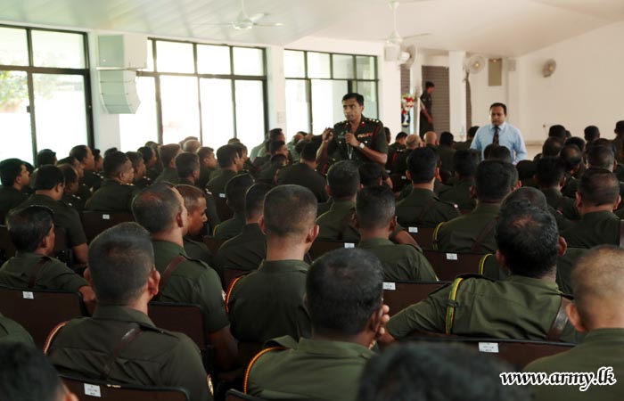 Army Personnel Learns About Anti-Social Activities
