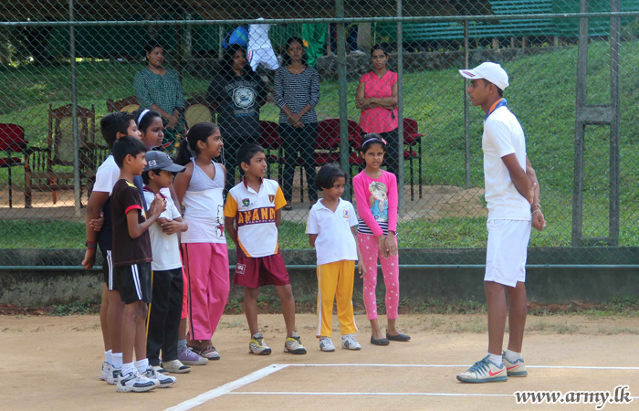 Tennis Coaching Introduced to Officers & Family Members