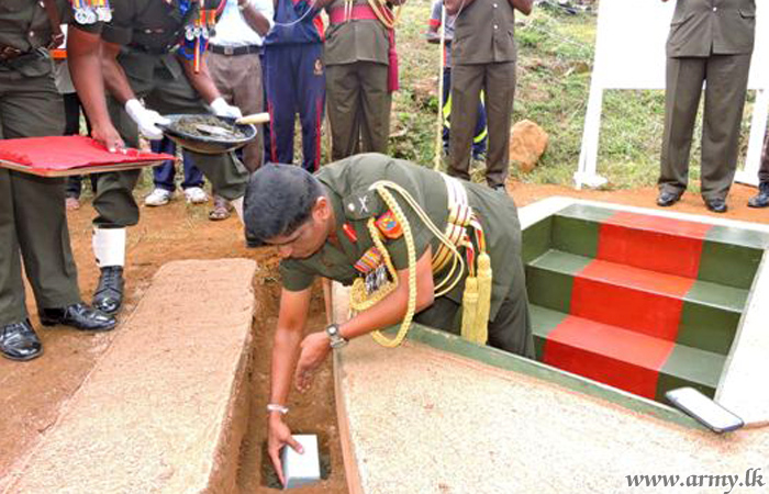 Foundation Stone Laid for SFHQ-C Officers' Accommodation Building
