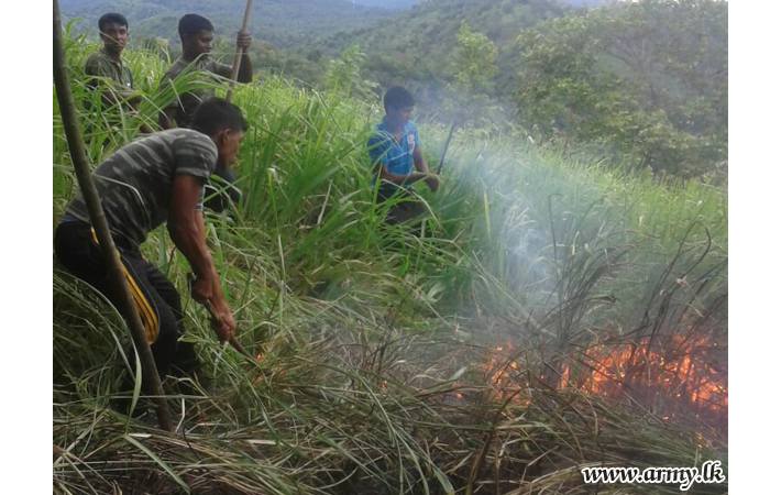 Troops Bring Fire under Control