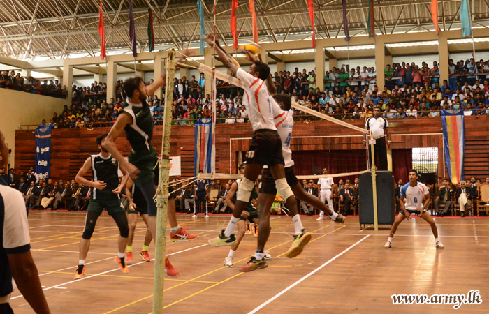 Pakistan Army and 6 SLAWC Take Away SLAVF Inter Regiment Volleyball Championship Trophies