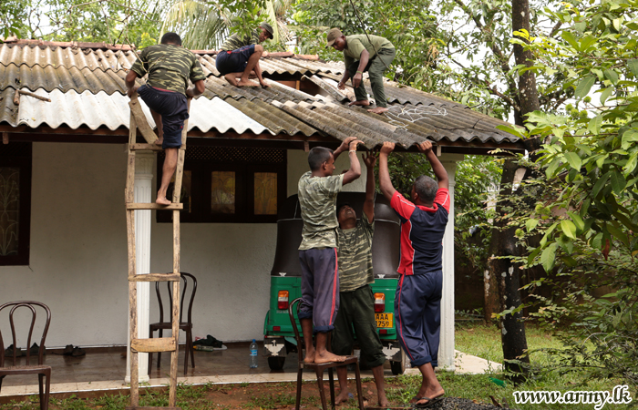 UPDATE: Army Engineers Complete Repairs to 51 Affected Homes in Kosgama