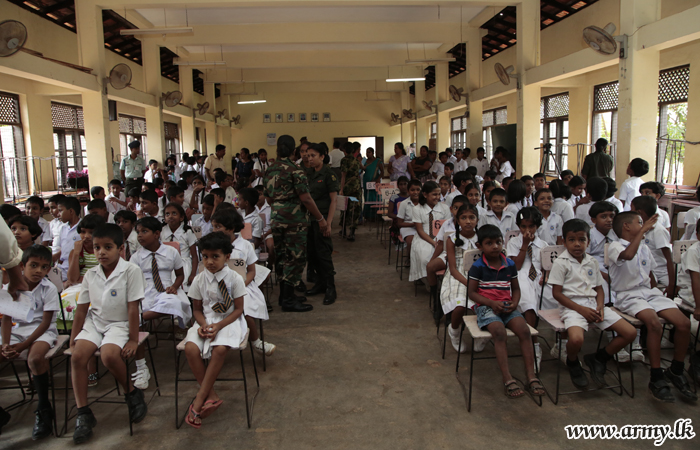 Update: Army Donates Exercise Books & Stitch School Uniforms for All Affected Students