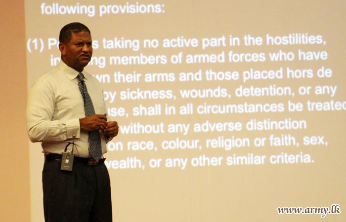 SFHQ-J Enlightens Troops on IHL