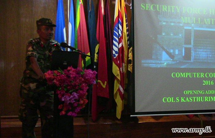 The 5th IT Course Commenced at SFHQ -MLT