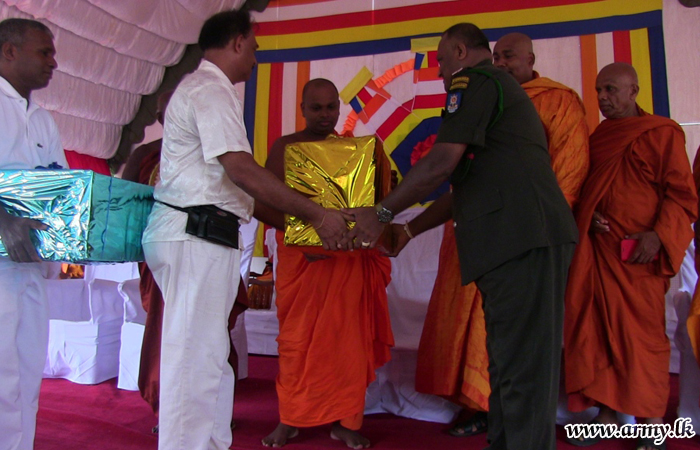 Temple Receives Dry Ration Packs for Distribution among Civilians