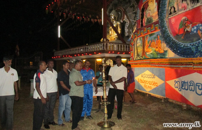 Help Given for 'Poson' Arrangements in Kataragama