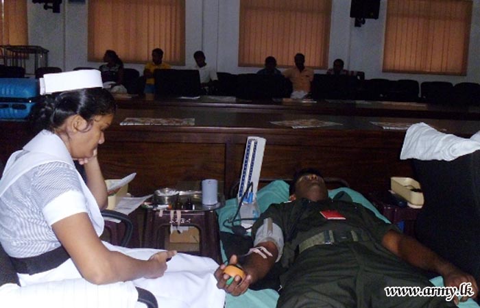 12 Division Troops Hold Blood Donation Programme