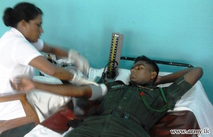 12 Division Troops Hold Blood Donation Programme