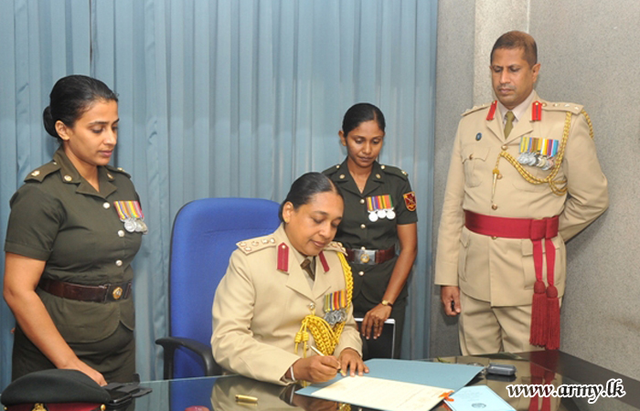 Newly-Appointed SLAWC Colonel Commandant Assumes Duties