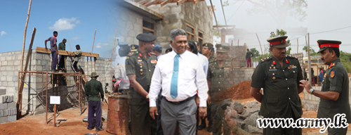 Unique Tripartite Combination Led by Jaffna Troops Undertakes Construction of 100 New Houses for Displaced Civilians