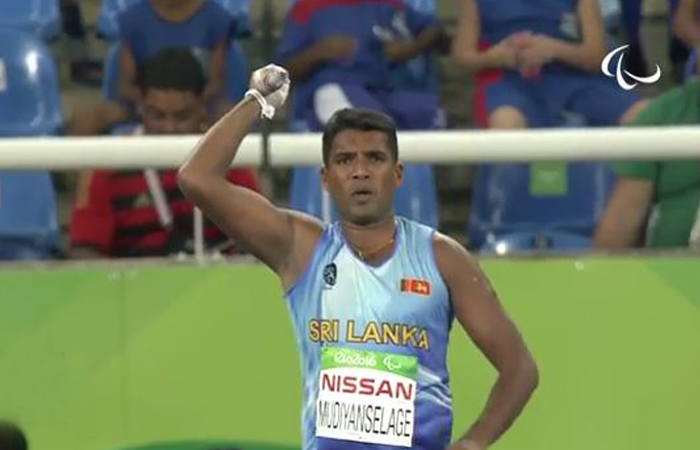 Javelin Throwing Dinesh Priyantha Wins a Bronze Medal for Sri Lanka in Paralympics - 2016