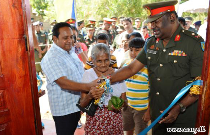 Troops Put Up New House for Octogenarian & Her Daughter