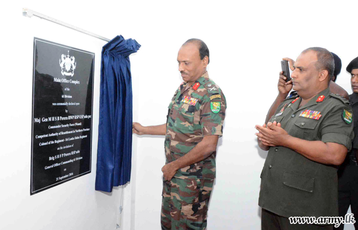 61 Division Enters into New Building Complex