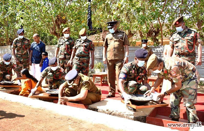 Jaffna Troops to Erect One More House for Ex-combatant & Family