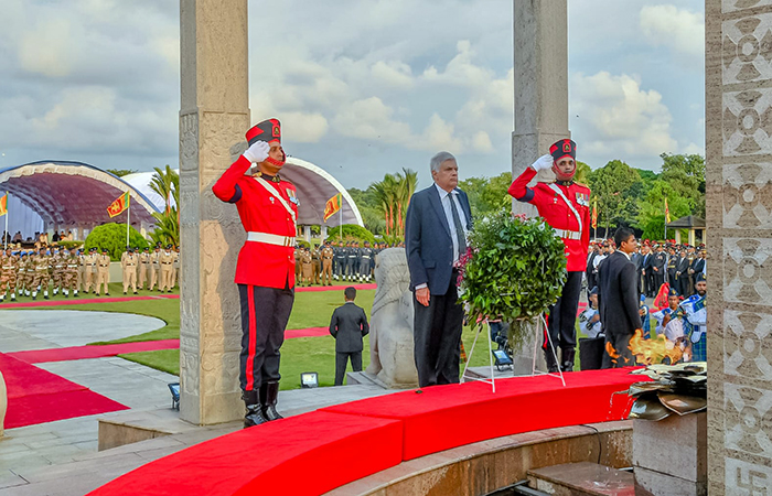 Memories of Valiant War Heroes Remembered at Battaramulla Monument on 14th 'Victory Day' 