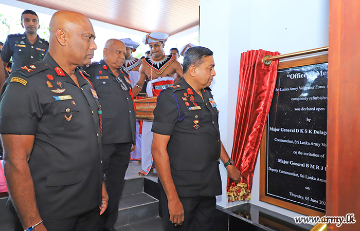 යුද්ධ හමුදා ස්වේච්ඡා බලසේනා මූලස්ථානයේ නව නිලධාරි නිවස්නය විවෘත කරයි