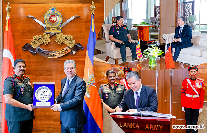 ශ්‍රී ලංකාව සහ මාලදිවයින සඳහා තුර්කි ජනරජයේ තානාපති, යුද්ධ හමුදාධිපතිතුමන් හමුවෙයි