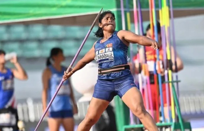 ආසියානු හෙල්ල විසිකිරීමේ තරඟයෙන් බළලත් නිලධාරි I නදීෂා ලේකම්ගේ රිදී පදක්කමක් හිමිකර ගනී
