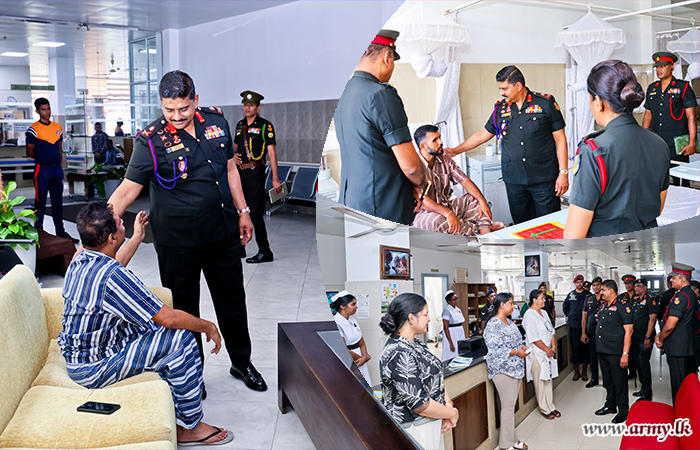 යුද්ධ හමුදාධිපතිතුමන් කොළඹ, යුද්ධ හමුදා රෝහලේ නිල සංචාරයක