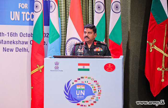 යුද්ධ හමුදාධිපතිතුමන් ඉන්දියාවේ පැවති එක්සත් ජාතීන්ගේ මෙහෙයුම් සඳහා හමුදා දායකත්වය ලබාදෙන රටවල ප්රධානීන්ගේ  සමුළුව සඳහා සහභාගි වෙයි