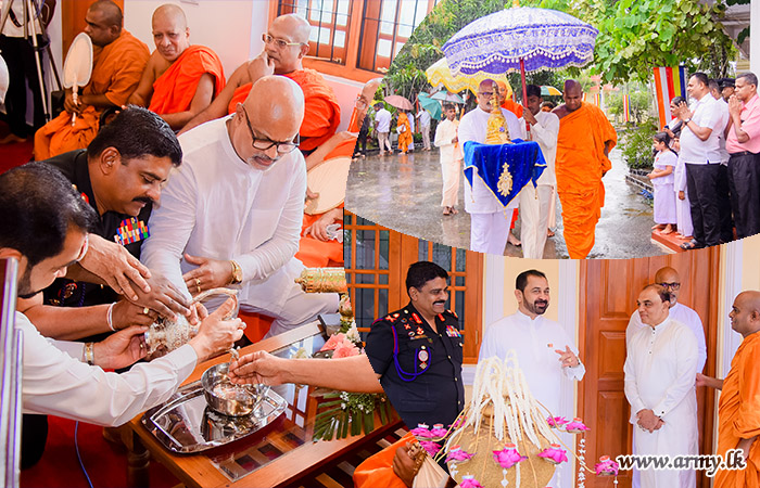 පෑලියගොඩ නව සංඝාවාසය විවෘත කිරීමේ උත්සවයට යුද්ධ හමුදාධිපතිතුමන් සහභාගි වෙයි