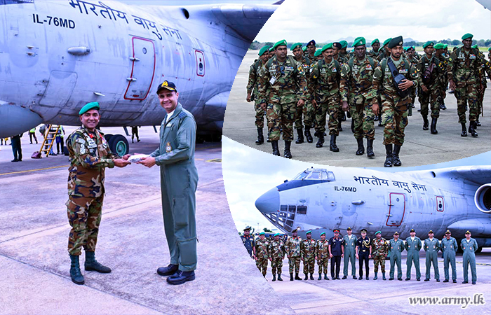 ශ්‍රී ලංකා යුද්ධ හමුදා භට පිරිස් 11 වැනි මිත්‍රශක්ති ඒකාබද්ධ යුද අභ්‍යාසය නිමාවෙන් පසු දිවයිනට