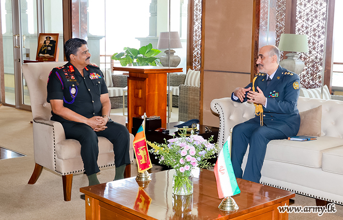 Defence Attaché of Islamic Republic of Iran to Sri Lanka Calls on Commander of the Army