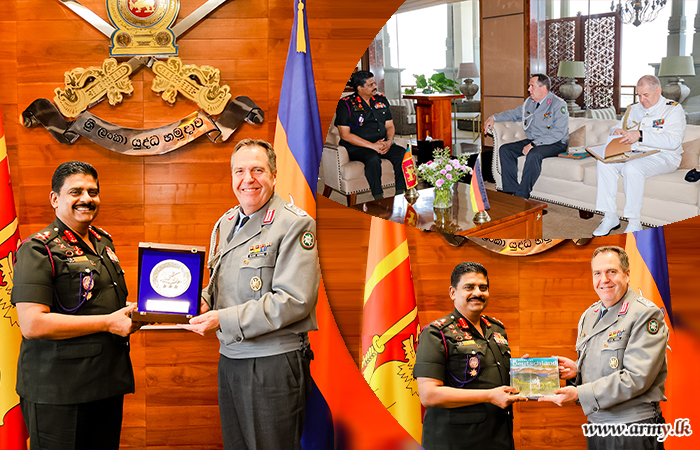 Defence Attaché of Germany to Sri Lanka Calls on Commander of the Army