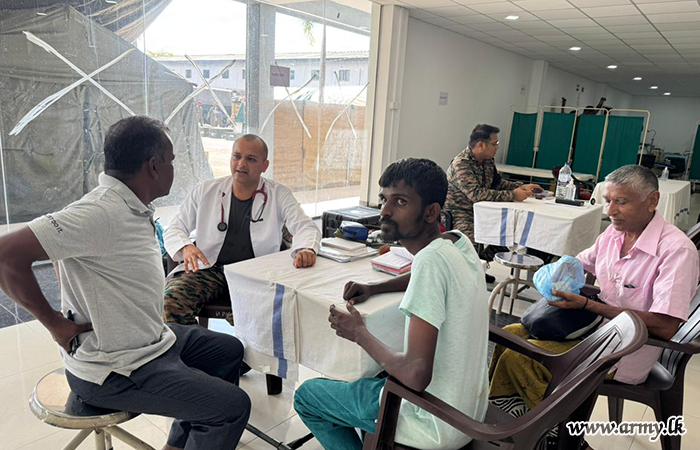 මහියංගනය ප්‍රදේශයේ ආපදා සහන කටයුතු වෙනුවෙන් ඉන්දියානු හමුදා ක්ෂේත්‍ර රෝහලක්