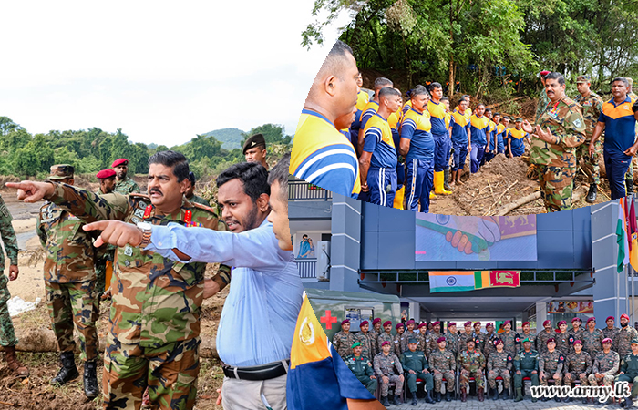 Army Chief Visits Mahiyanganaya to Assess Flood and Landslide-Affected Areas